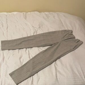 Maje Women's Gray Checkered Trousers